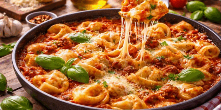 Essa receita de capeletti de carne é rápida, cheia de sabor e tem um truque com queijo maravilhoso