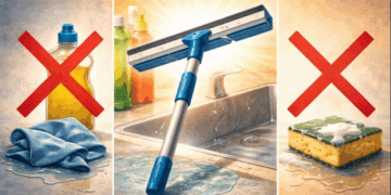 Nem pano, nem esponja: o rodo de pia que limpa melhor e em menos tempo