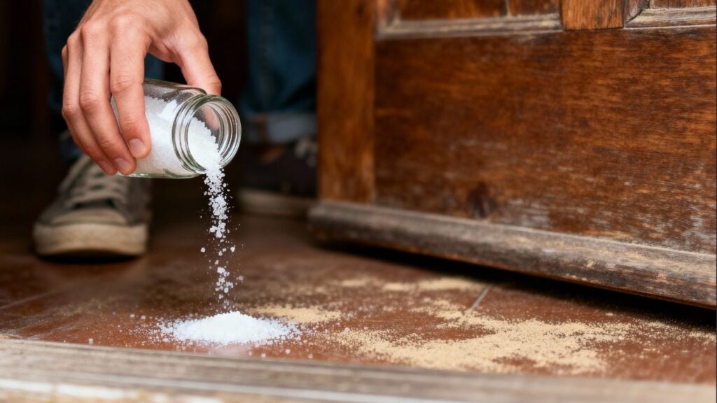 Colocar sal grosso atrás da porta: para que serve e por que é recomendado?