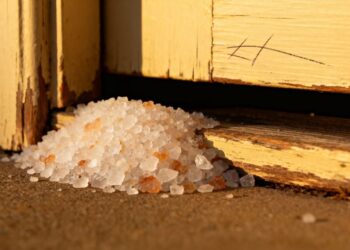 Colocar sal grosso atrás da porta: para que serve e por que é recomendado?