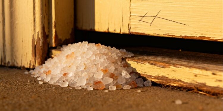 Colocar sal grosso atrás da porta: para que serve e por que é recomendado?