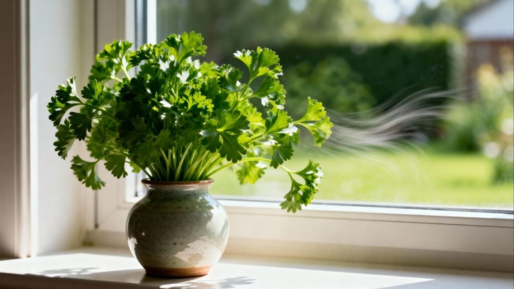 Coloque folhas de hortelã na janela e observe o efeito em poucas horas
