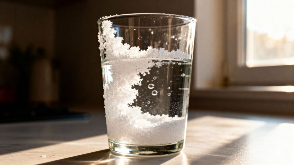 Coloque um copo com água e sal grosso no quarto e note a diferença