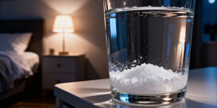 Coloque um copo com água e sal grosso no quarto e note a diferença