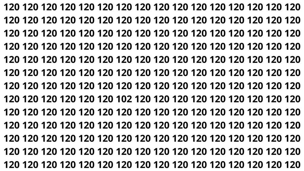 encontre o número 102