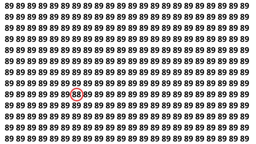 encontro o número 88