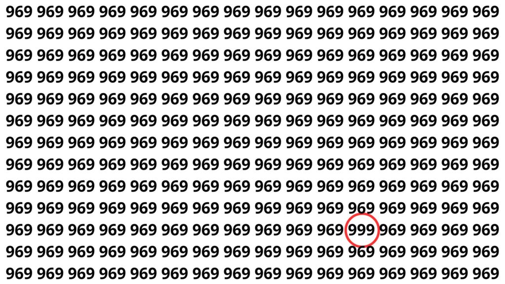 encontre o número 999