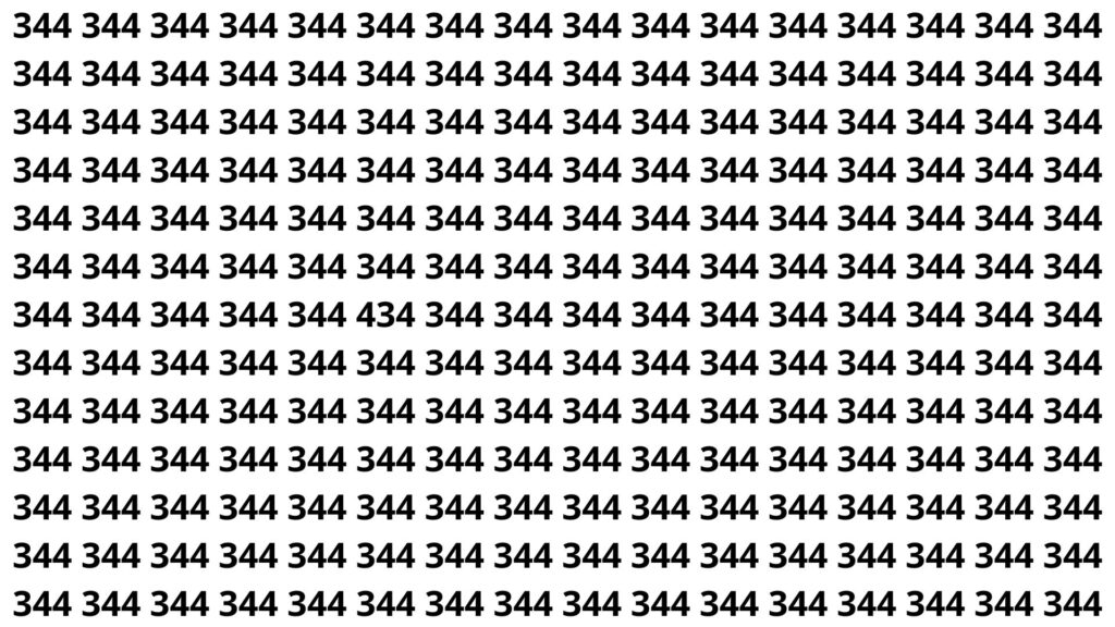 encontre o número 344