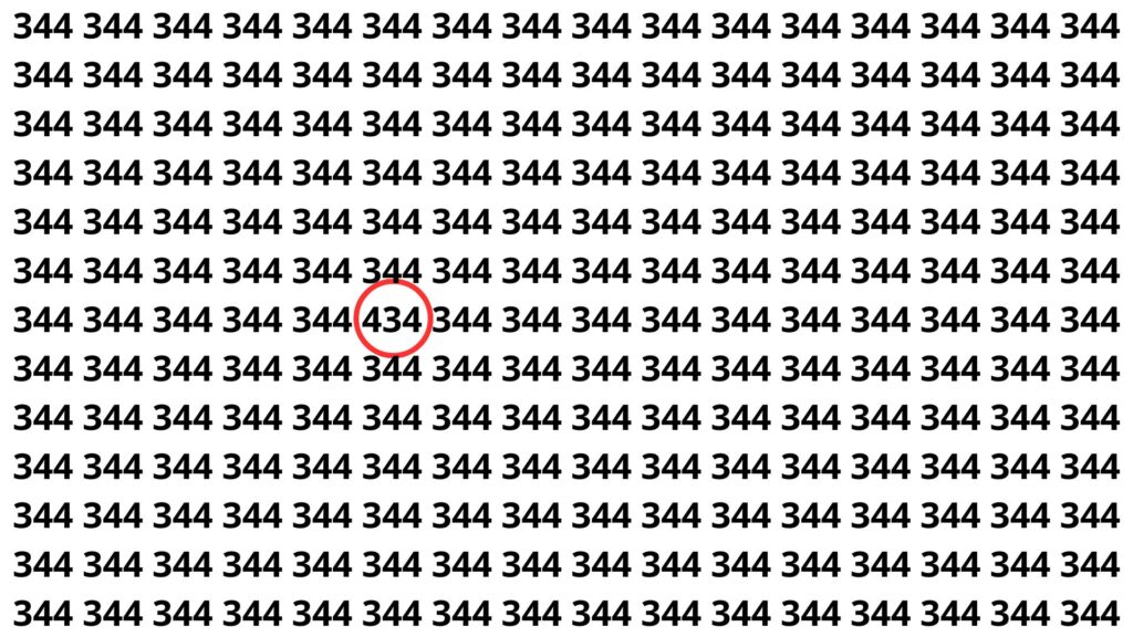 encontre o número 344