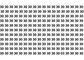 Onde está o número 03? Um erro mínimo separa os gênios do resto