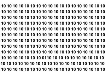 Encontre o 01 entre vários 10 em 20 segundos e teste sua atenção