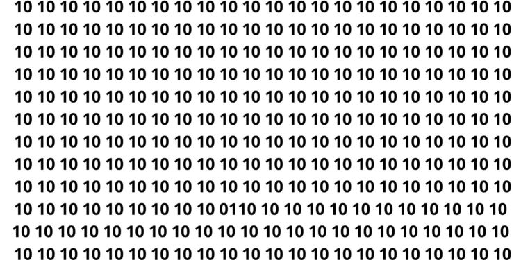 Encontre o 01 entre vários 10 em 20 segundos e teste sua atenção