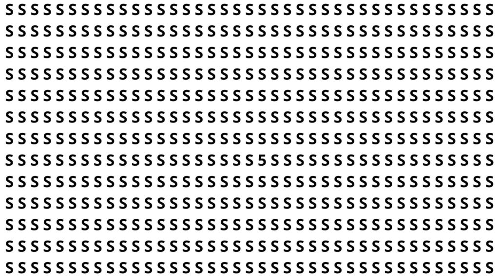 encontre o número 5