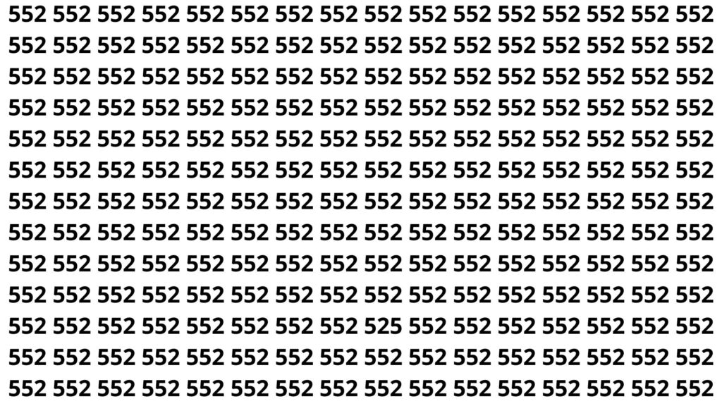 encontre o número 525