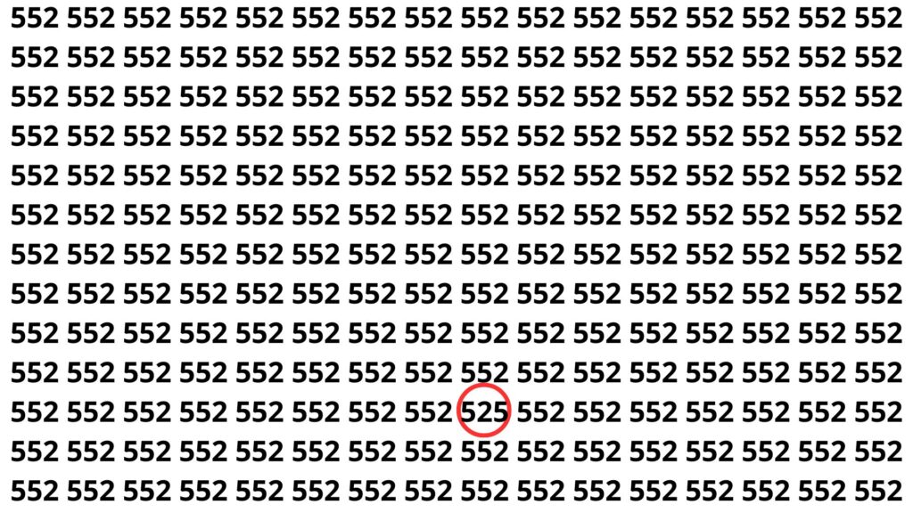 encontre o número 525