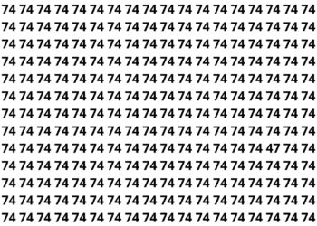 Encontre o numero 47 entre os 74