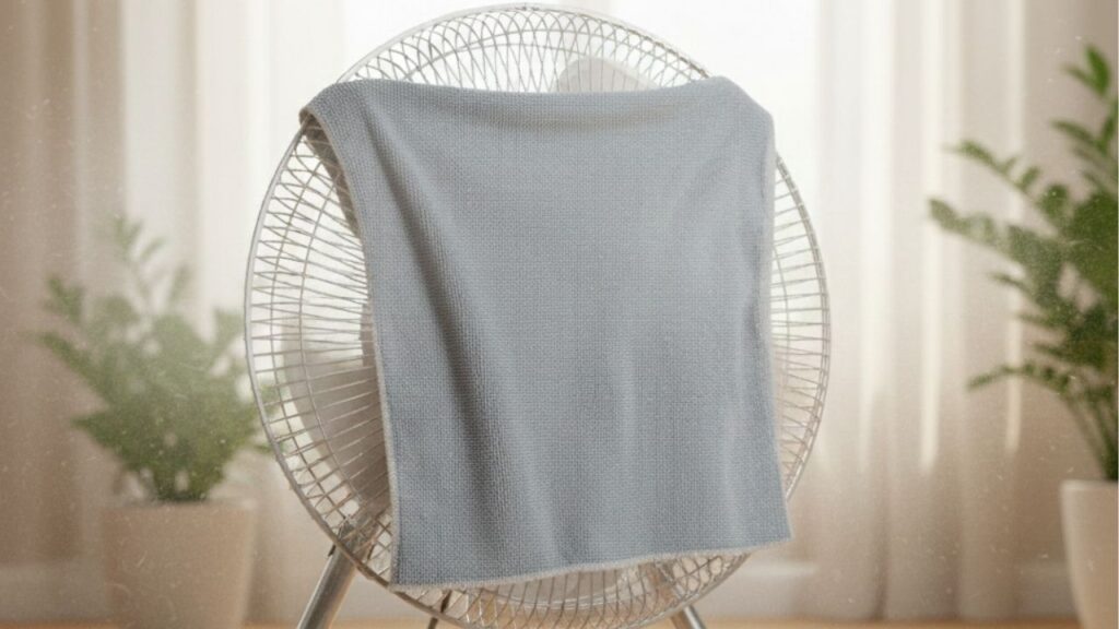 Truque do pano congelado para refrescar e perfumar a casa