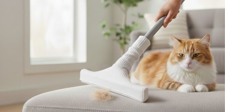 Remova pelos de animais da casa em segundos usando uma meia