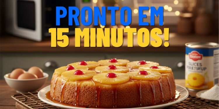 Bolo de abacaxi delicioso para o verão e pronto em 15 minutos