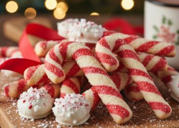 Aprenda a fazer biscoitos de bengala doce igual dos filmes de Natal