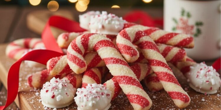 Aprenda a fazer biscoitos de bengala doce igual dos filmes de Natal