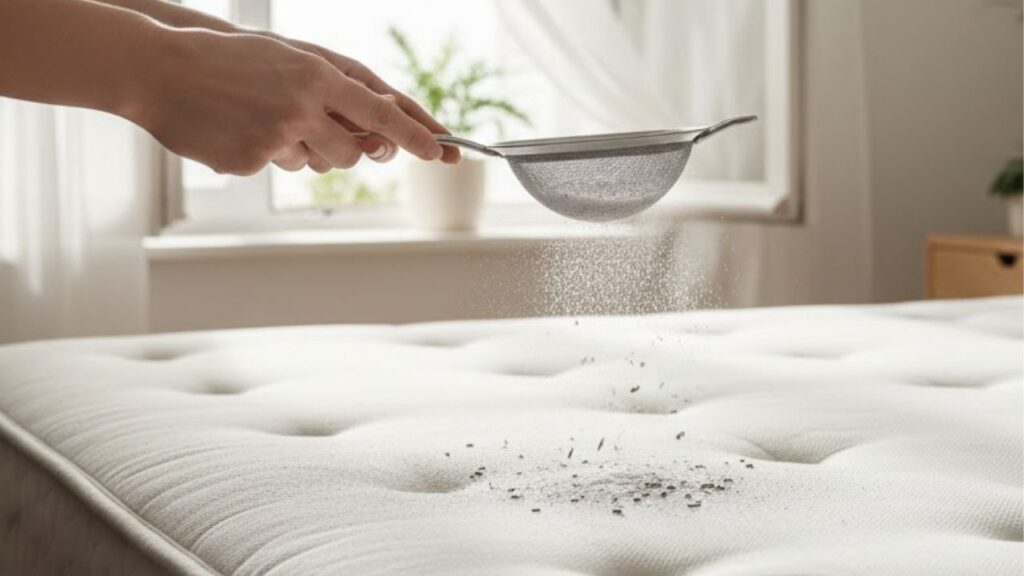 Truque com bicarbonato para tirar o mau cheiro do colchão