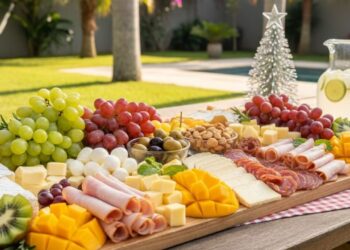 Esta tábua de frios natalina é perfeita para a ceia no verão brasileiro