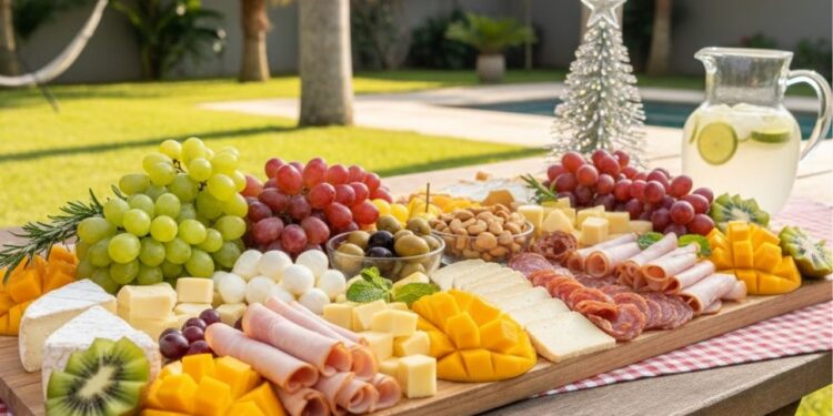 Esta tábua de frios natalina é perfeita para a ceia no verão brasileiro