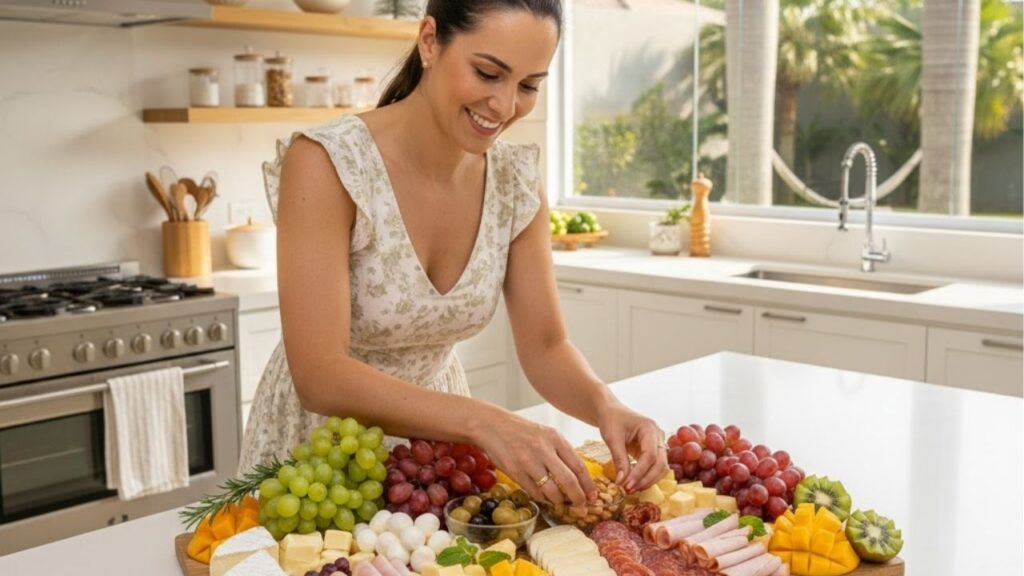 Esta tábua de frios natalina é perfeita para a ceia no verão brasileiro