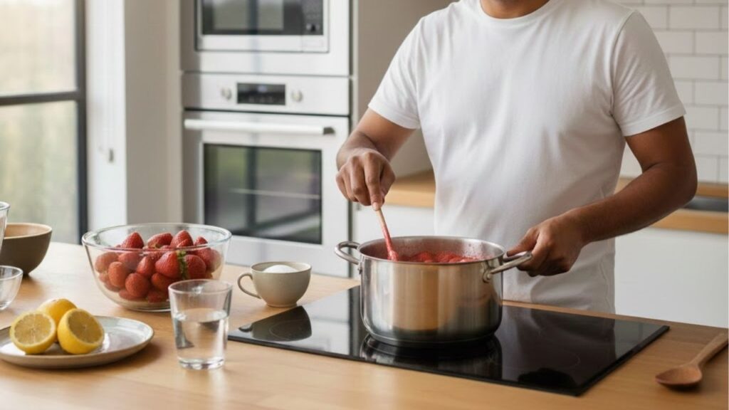 Como fazer geleia de morango no micro-ondas em 15 minutos