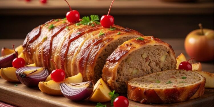 Você precisa de carne moída, maçã e bacon para fazer o melhor rocambole de Natal