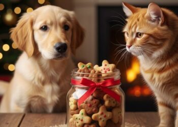 2 receitas saudáveis de biscoitos de Natal para pets feitas no micro-ondas