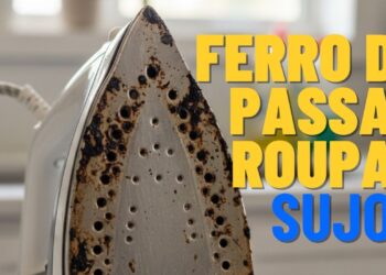 Método simples para limpar o ferro de passar roupas eliminando queimados e grudes