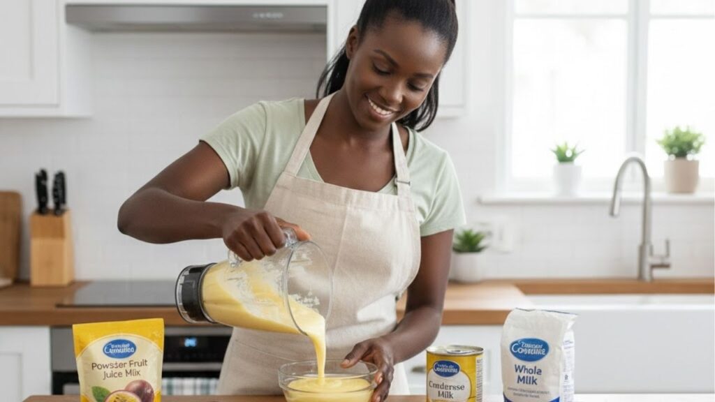 Mousse de maracujá com 3 ingredientes usando liquidificador e não precisa levar ao fogo