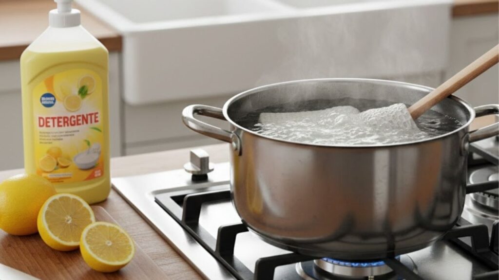 Truque rápido que tira encardido de pano de prato sem esfregar