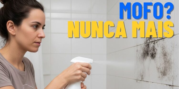 O truque rápido que remove mofo do banheiro sem cloro forte