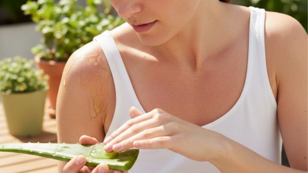 Como tratar queimadura de sol de forma natural usando uma planta