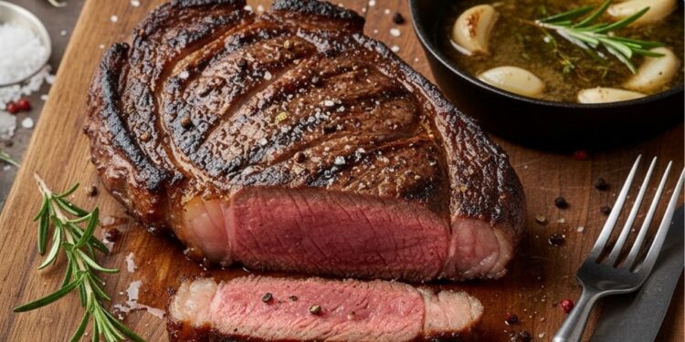 O segredo dos chefs para fazer um bife perfeito usando manteiga, alho e ervas