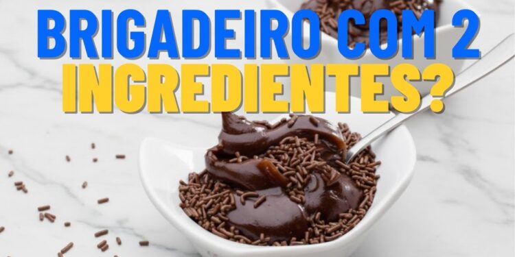 Brigadeiro de colher com 2 ingredientes pronto em 4 minutos