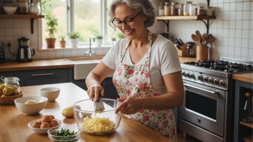 Transforme 3 ovos e batatas em um salgado fácil sem sujar panela