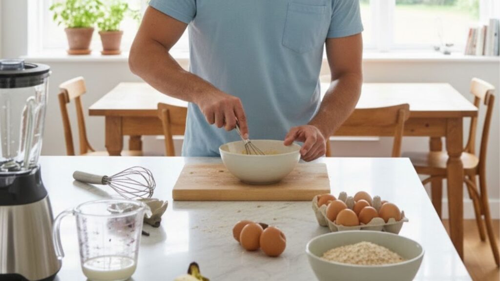 Como preparar panqueca americana fofinha com apenas 3 ingredientes de forma prática e saudável para o seu café da manhã