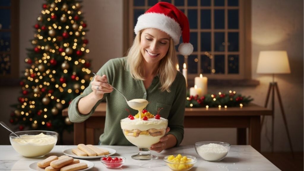 Pavê gelado de abacaxi na taça é a melhor sobremesa de Natal de 2025, uma opção deliciosa e refrescante para surpreender os familiares na ceia