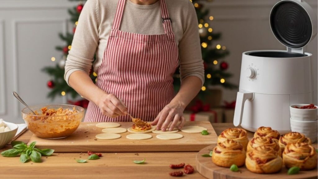 Como fazer rosas recheadas para o Natal, uma receita fácil, crocante por fora, cremosa por dentro e muito bonita para decorar a mesa da ceia