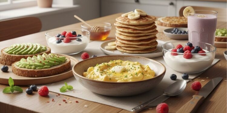 5 receitas rápidas com apenas 3 ingredientes para o café da manhã, garantindo uma refeição deliciosa e nutritiva para aguentar o dia