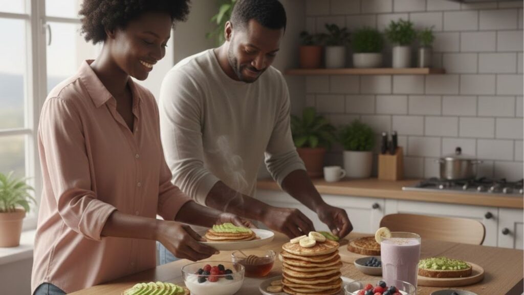 5 receitas rápidas com apenas 3 ingredientes para o café da manhã, garantindo uma refeição deliciosa e nutritiva para aguentar o dia