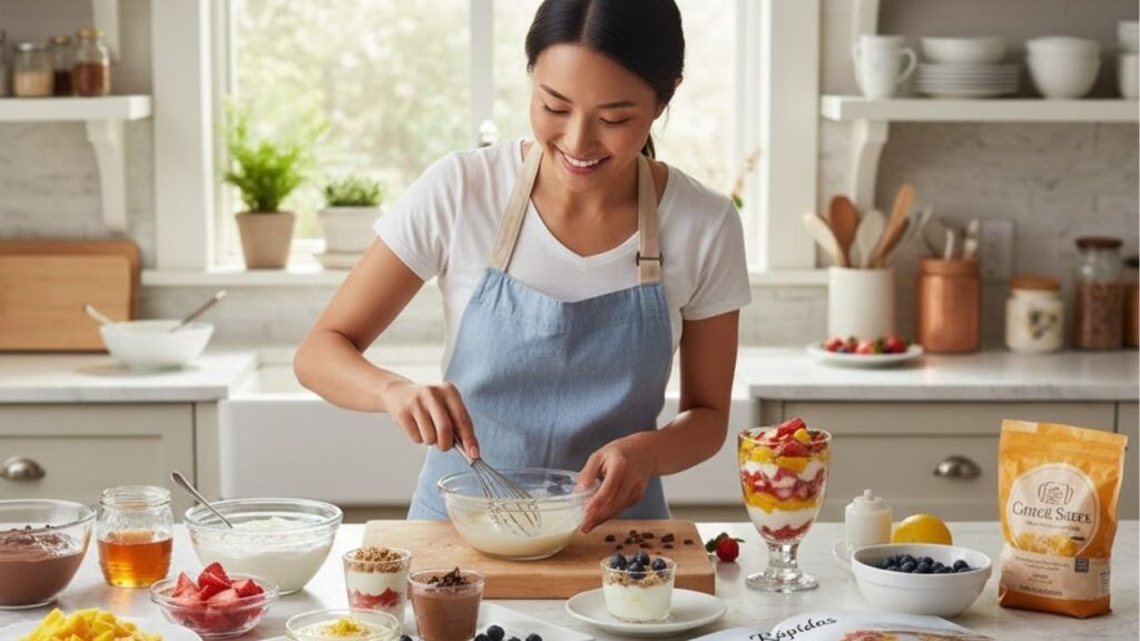 3 sobremesas fáceis e com poucos ingredientes que ficam prontas em menos de 10 minutos, ideais para o lanche da tarde ou para emergências de última hora