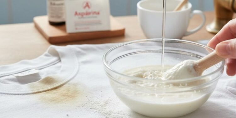 Truque infalível para tirar mancha de suor da roupa usando aspirina