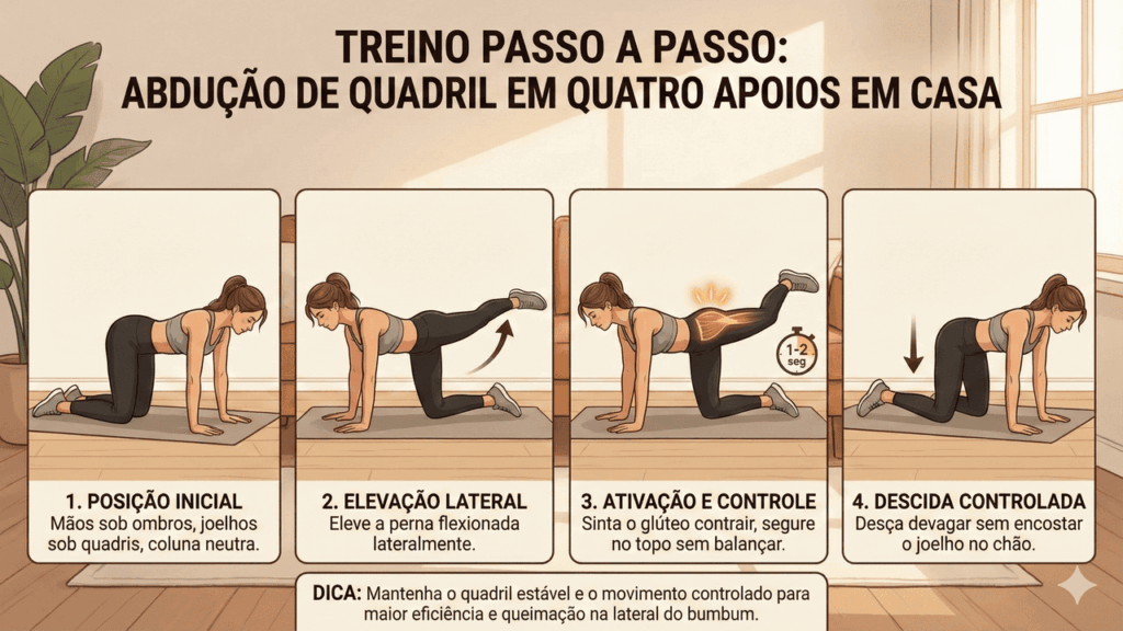 treino de abdução em casa