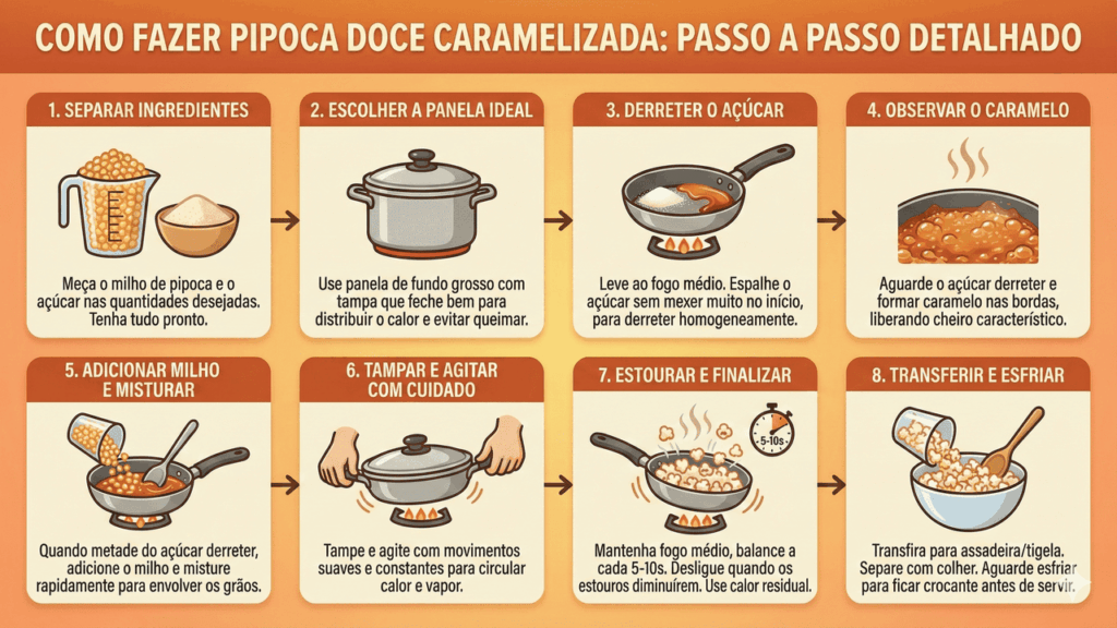 Informativo de pipoca doce