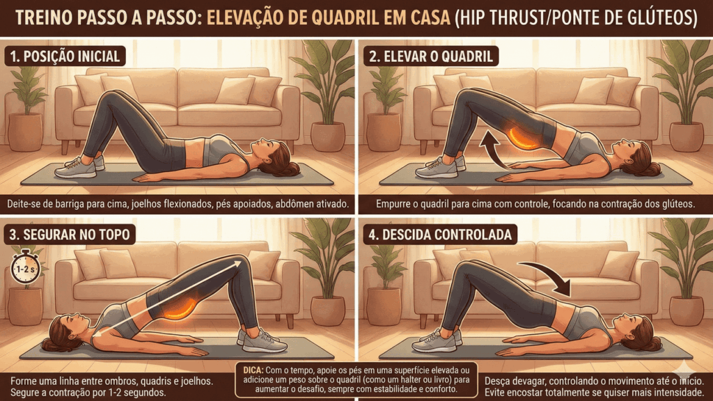 treino de elevação quadril